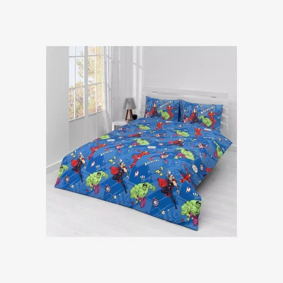 John Lewis Marvel Avengers Reversible Cotton Duvet Cover and Pillowcase Set
