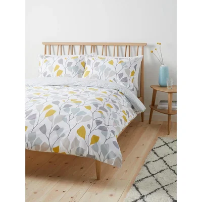 John Lewis John Lewis & Partners Ines Duvet Cover Set, Citrine