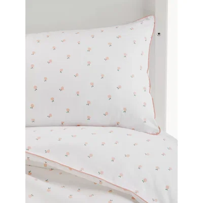 John Lewis ANYDAY John Lewis & Partners Apple Print Duvet Cover and Pillowcase Set