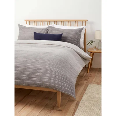 John Lewis John Lewis & Partners Emery Brushed Cotton Duvet Cover Set