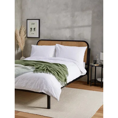 John Lewis John Lewis & Partners Stepped Waffle Duvet Cover Set