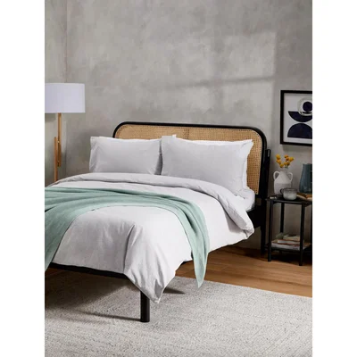 John Lewis John Lewis & Partners Mini Seersucker Check Duvet Cover Set