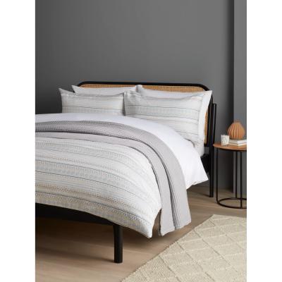 John Lewis John Lewis & Partners Geo Stripe Duvet Cover Set