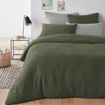 La Redoute Snow Plain Cotton Muslin Duvet Cover