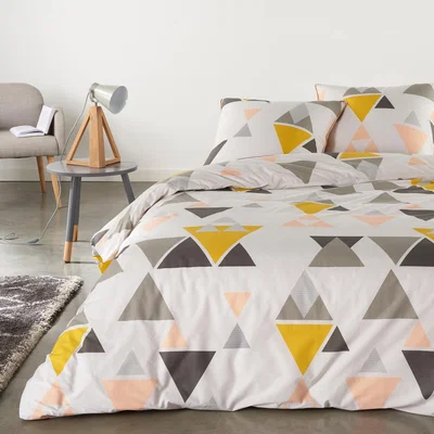 La Redoute Hilora Geometric Cotton Duvet Cover