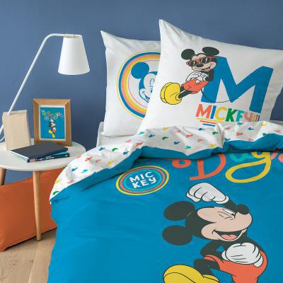 La Redoute Mickey Good Days Cotton Duvet Cover & Pillowcase