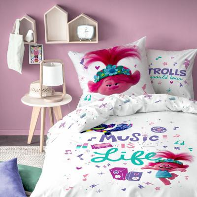 La Redoute Trolls Music Duvet Set + 1 Pillowcase in Printed Cotton