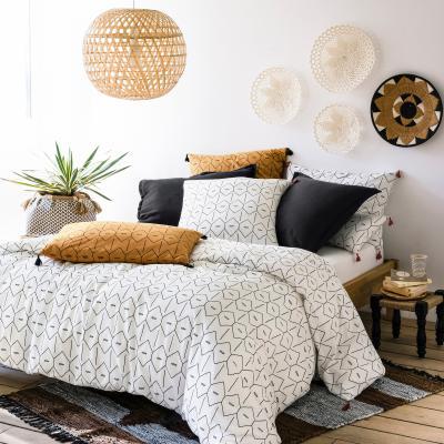 La Redoute Mirni Printed Washed Cotton Duvet Cover with Tassels