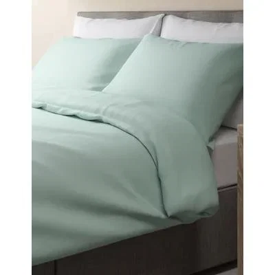 Marks & Spencer M&S Egyptian Cotton 400 Thread Count Duvet Cover - 6FT - Duck Egg, Pearl Grey,Duck Egg,Ash Grey,Light Cream,White