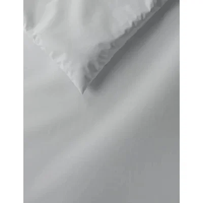 Marks & Spencer M&S Dreamskin&reg; Pure Cotton Duvet Cover - 5FT - Light Grey, Light Grey,Cream,Duck Egg