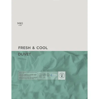 Marks & Spencer M&S Fresh & Cool 1 Tog Duvet - SGL - White, White