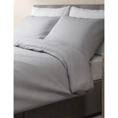 Marks & Spencer M&S Egyptian Cotton 400 Thread Count Duvet Cover - DBL - Ash Grey, Pearl Grey,Duck Egg,Ash Grey,Light Cream,White
