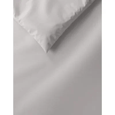 Marks & Spencer M&S Comfortably Cool Duvet Cover - 5FT - Light Grey, Light Grey,Powder Blue,White,Light Mauve