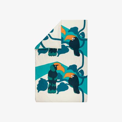 Nordic Nest Pepe duvet cover 150x210 cm Beige-turquoise-blue