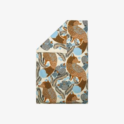 Nordic Nest Ketunmarja duvet cover 150x210 cm Beige-brown-light blue