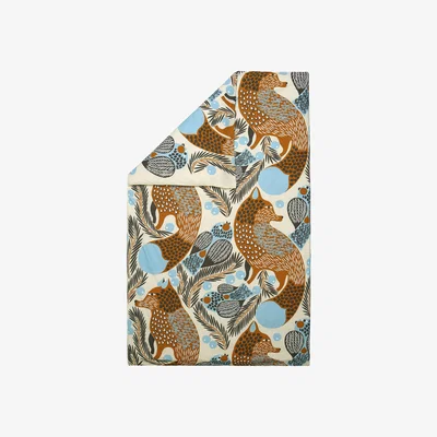 Nordic Nest Ketunmarja duvet cover 150x210 cm Beige-brown-light blue