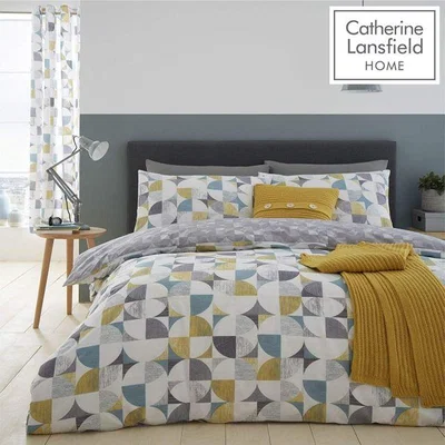 Downtown Catherine Lansfield Retro Circles Quiltset