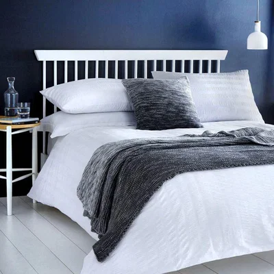 Downtown Serene Bedlinen Seersucker Quilt Set