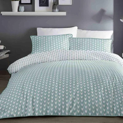 Downtown Appletree Dari Duvet Cover Set Duck Egg