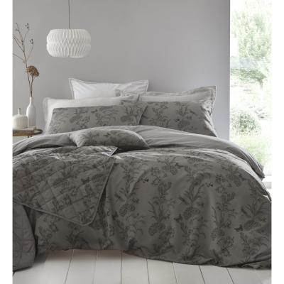 The Range Arboretum Quilted Duvet Cover and Pillow Case Set - Pewter