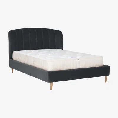 Barker and Stonehouse Jasmine Double Bed Frame, 776 Velvet | Barker & Stonehouse