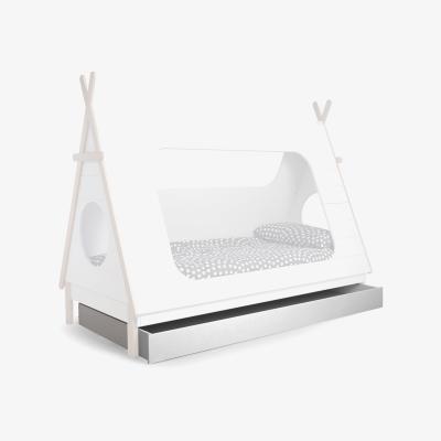 Cuckooland Trundle Drawer for Teepee Cabin Bed by Woood - Concrete Grey