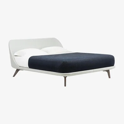 The Conran Shop Queen Size 787UQ Solo Bed in Oxidised Oak