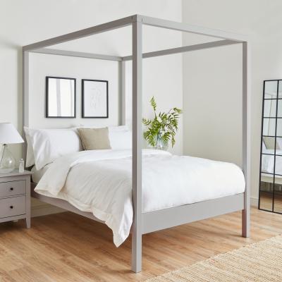 Dunelm Lynton 4 Poster Bed Grey