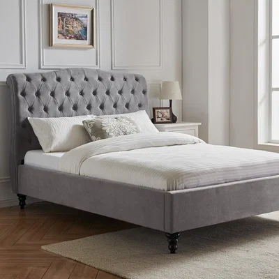 Dunelm Rosa Bed Grey Grey