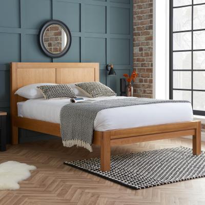 Dunelm Bellevue Oak Bed Light Brown