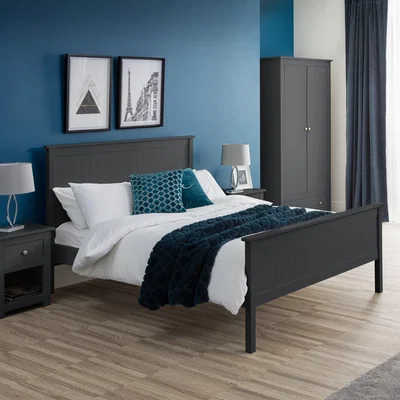 Dunelm Maine Wooden Bed Frame Black
