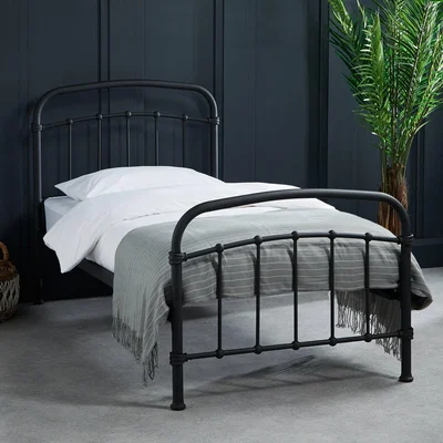 Dunelm Halston Metal Bed Black
