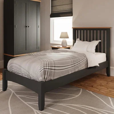 Knees Galileo Grey Single Bed Frame
