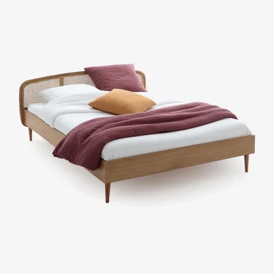 La Redoute Buisseau Oak/Cane Bed