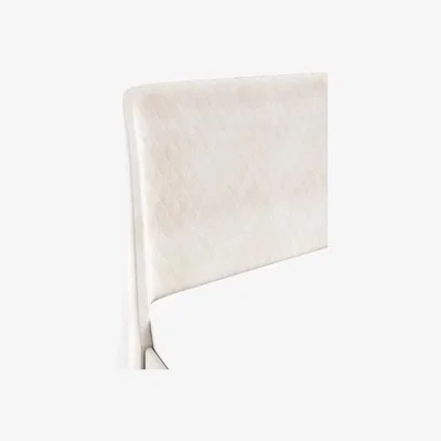 Marks & Spencer M&S Callen Velvet Bed - 4FT6 - Silver, Silver