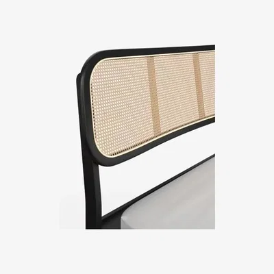Marks & Spencer M&S Maya Cane Bed - 5FT - Black, Black,Natural