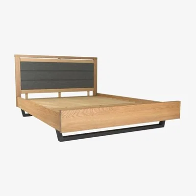 Downtown Fusion Rustic Oak Bed Frame