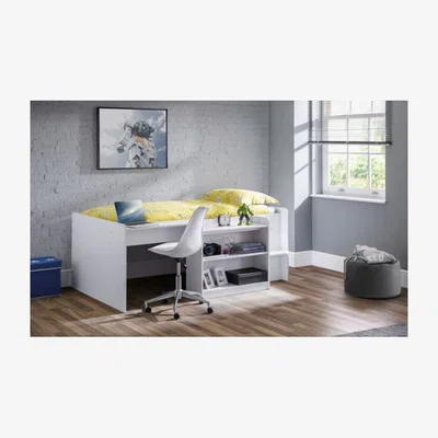 Downtown Julian Bowen Neptune Midsleeper With Desk - White