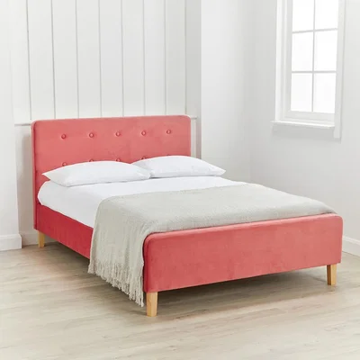 The Range Pierre Bed - Coral / Double