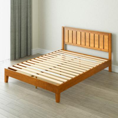 The Range Gwen Solid Wood Platform Bed Frame  Headboard - Pine