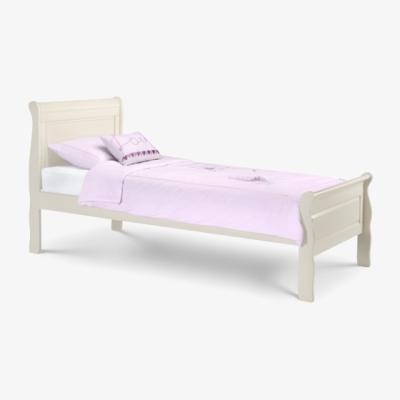 The Range Amelia Sleigh Bed Frame - Silky Stone / Single