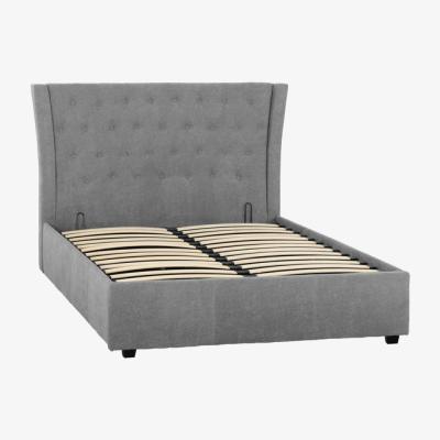 The Range Camden Plus 4'6" Storage Bed Grey Fabric - Grey Fabric