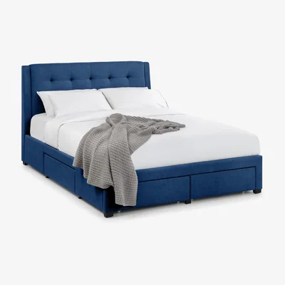 The Range Superking Fullerton 4 Drawer Bed - Blue - Blue