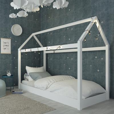 The Range Hickory Contemporary House Bed - White