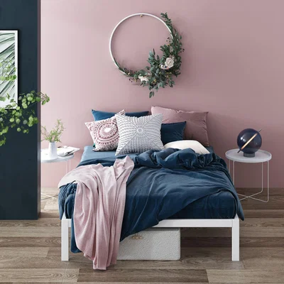 The Range Sally White Metal Bed Frame - White / King