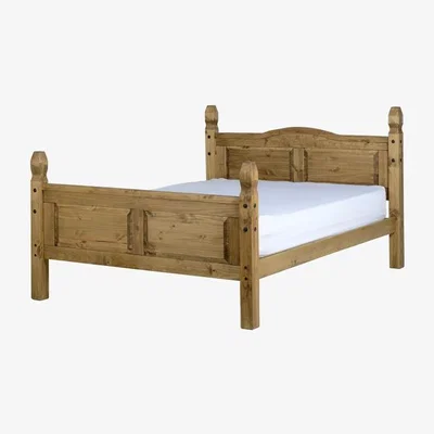 The Range Corona Bed High Foot End - Brown / King