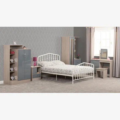 The Range York Bed - White King