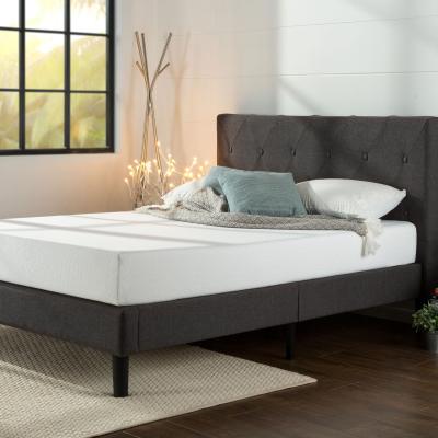 The Range Marcie Dark Grey Upholstered Bed Frame - Dark Grey / Double