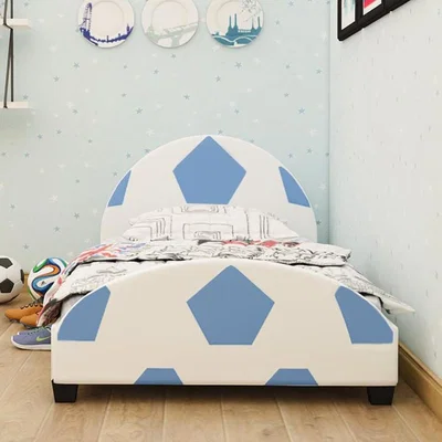 The Range Kosy Koala Blue Football Faux Leather Single 3ft Kids Bed - Blue