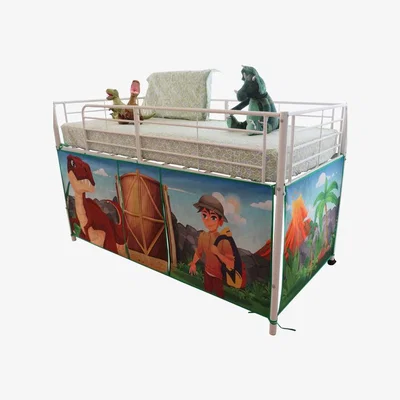 The Range HedgehogEmporium Tent for Midsleeper Cabin Bed - Danny the Dinosaur - Green